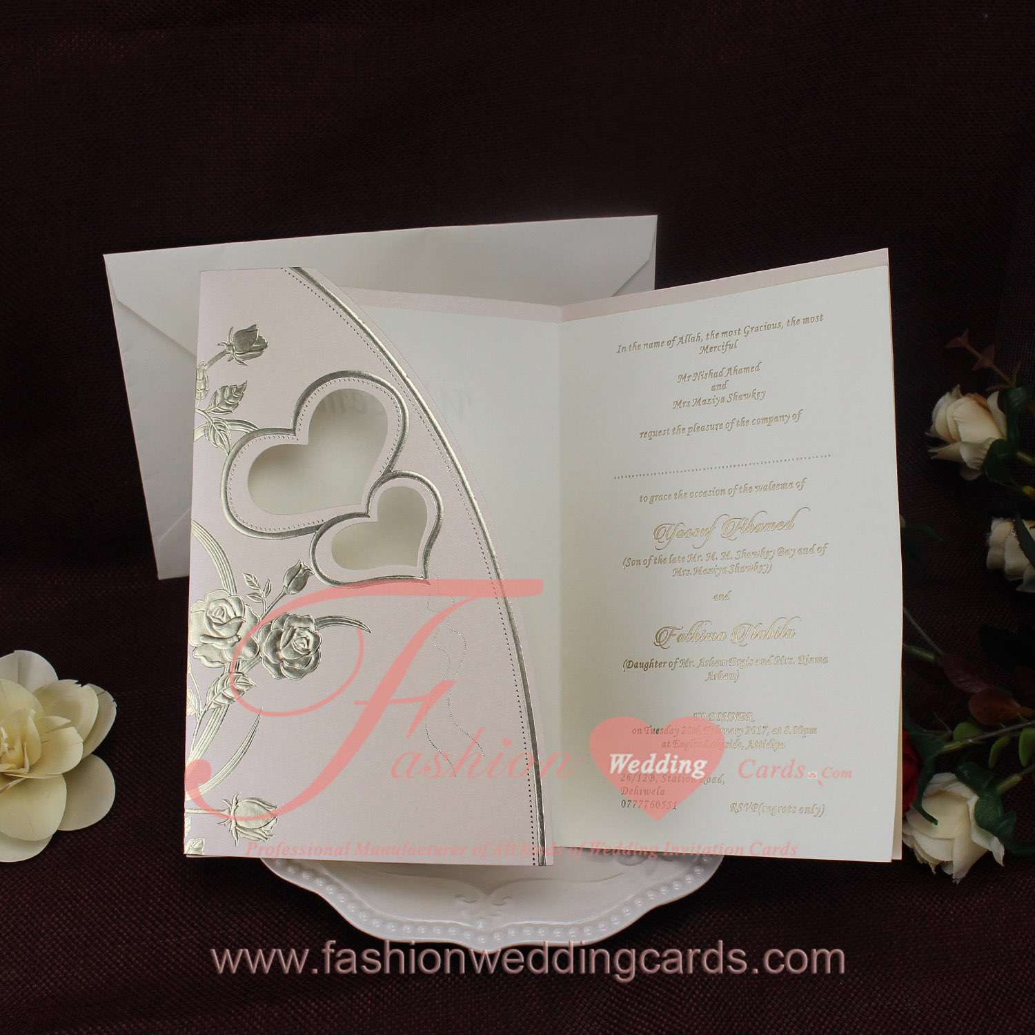 Online Buy Contemporary Marriage Invitation Cards